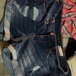 Frayed Aeropostale shorts